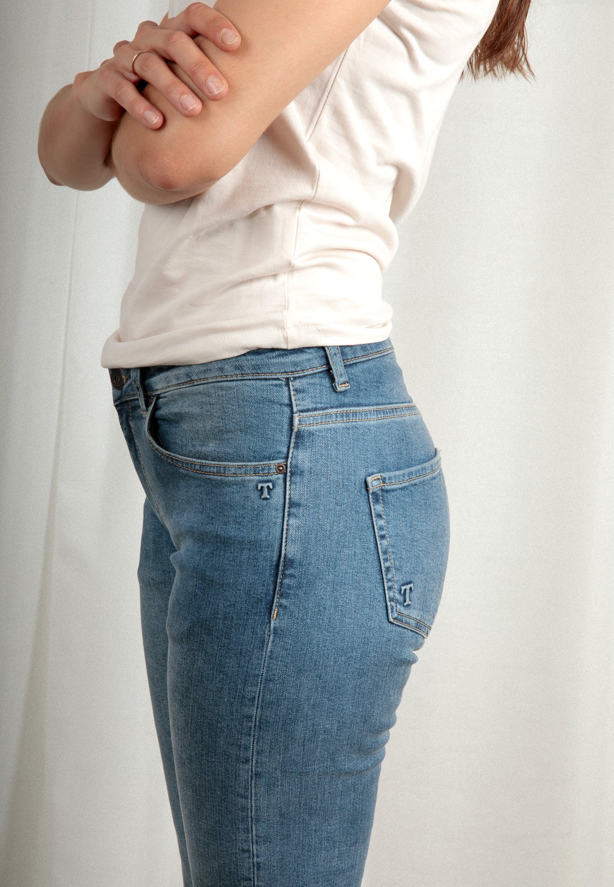 TERESA Regular Fit Damenjeans - Mid Indigo