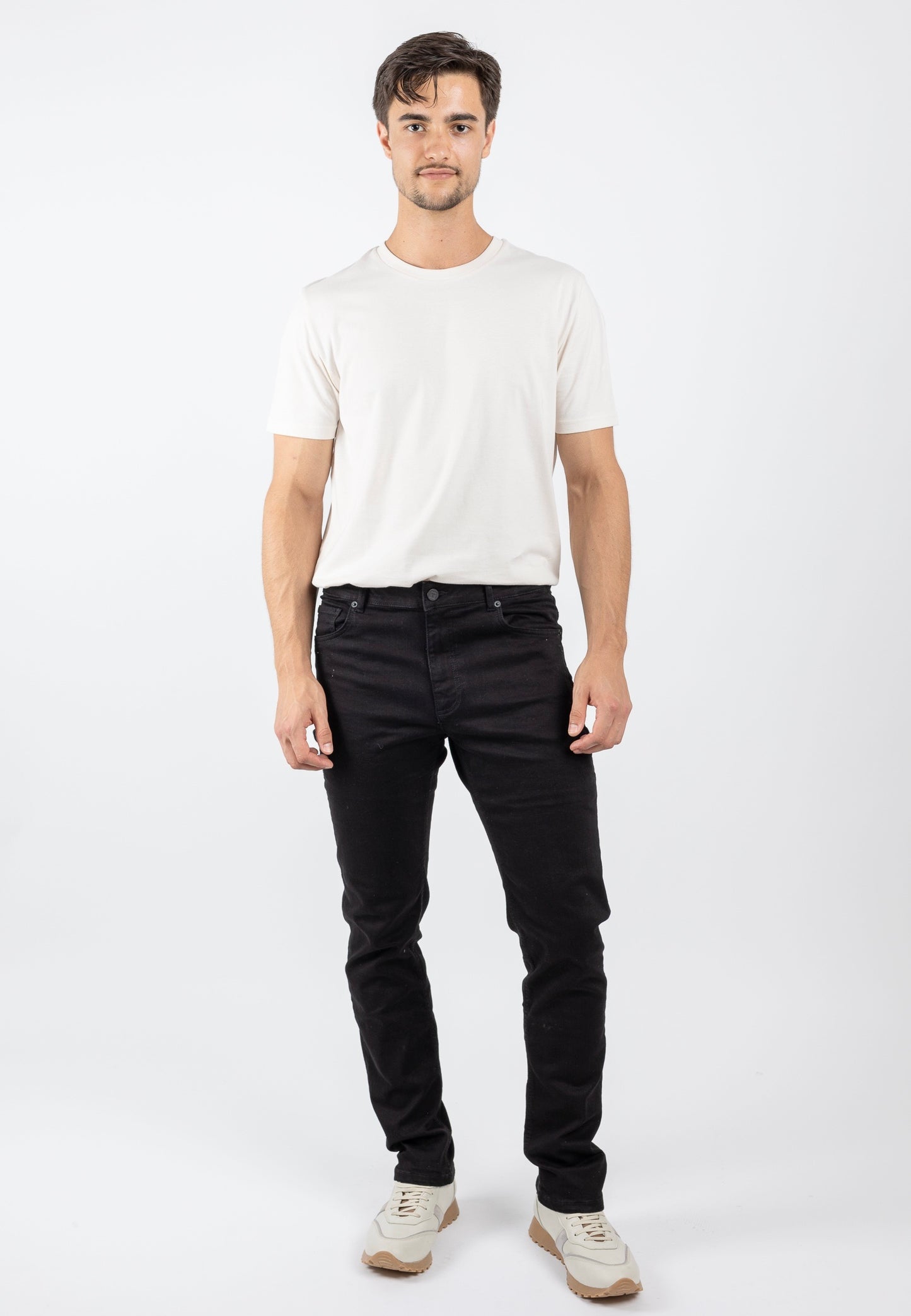BENNY Slim Fit Herrenjeans (Grau/Schwarz)